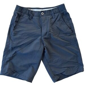 Under Armour Men's Black Golf Shorts Flat Front Athletic Fit Size 34